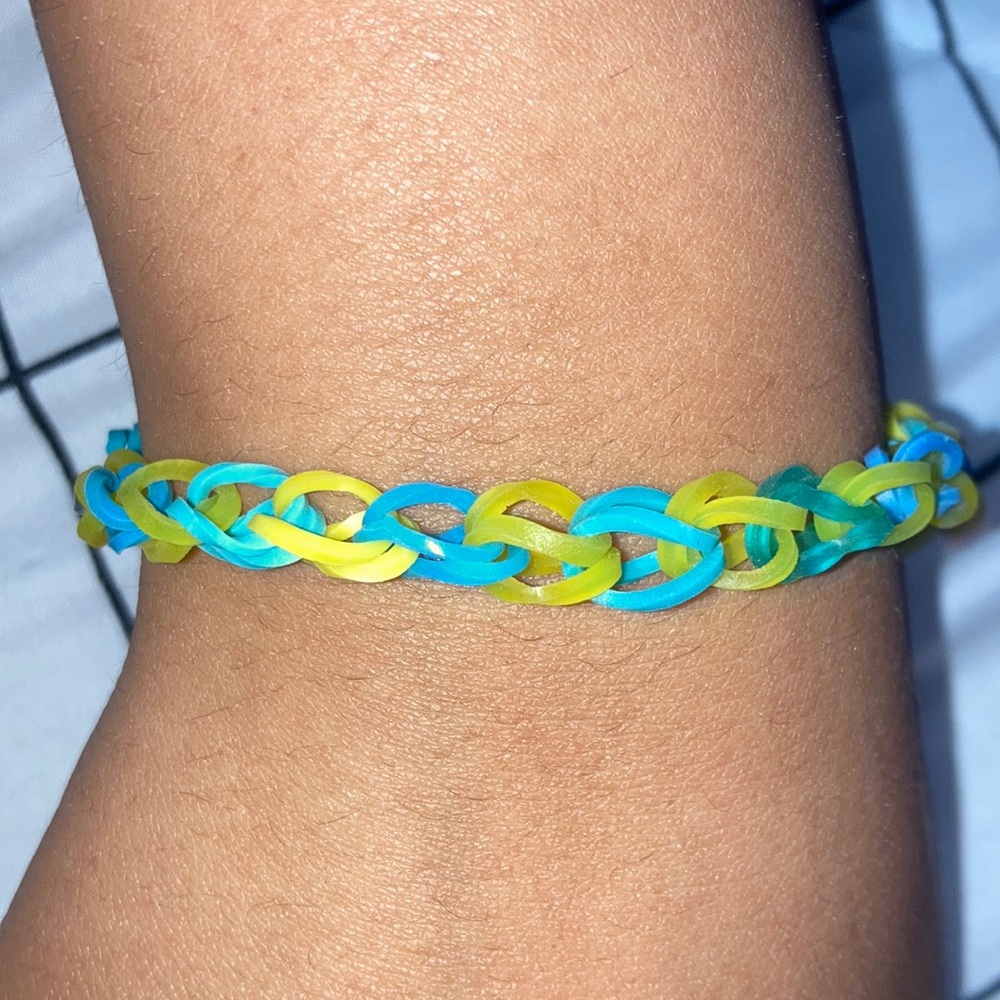 Regular rainbow loom bracelets